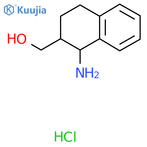 (1-amino-1,2,3,4-tetrahydronaphthalen-2-yl)methanol hydrochloride structure