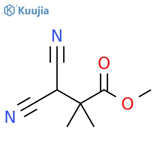 methyl 3,3-dicyano-2,2-dimethylpropanoate structure