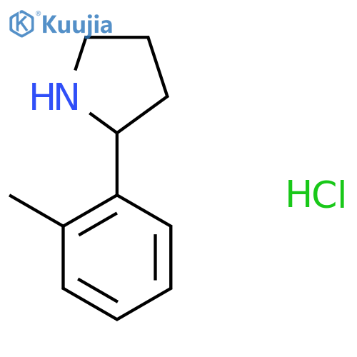 2-(2-methylphenyl)pyrrolidine hydrochloride structure
