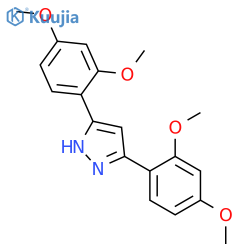 3,5-bis(2,4-dimethoxyphenyl)-1H-pyrazole structure