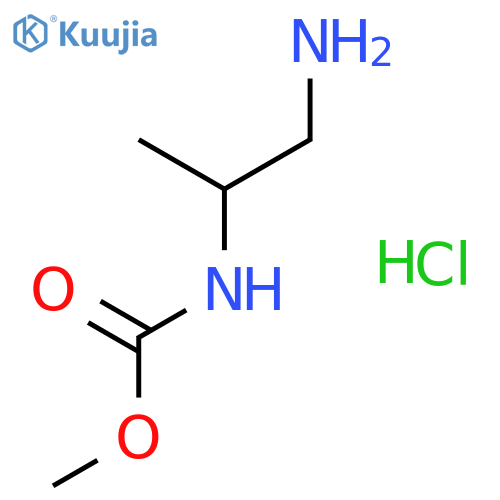 methyl N-[(2S)-1-aminopropan-2-yl]carbamate hydrochloride structure