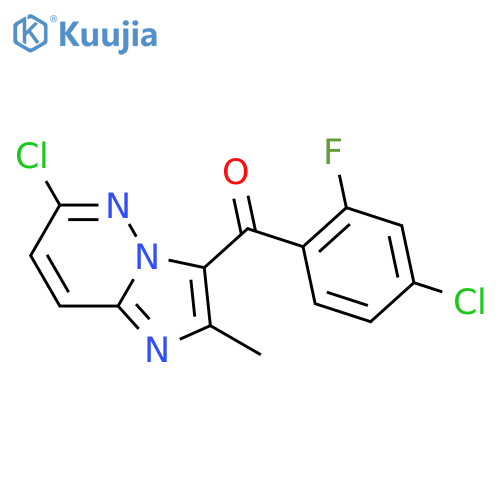(4-Chloro-2-fluorophenyl)(6-chloro-2-methylimidazo[1,2-b]pyridazin-3-yl)methanone structure
