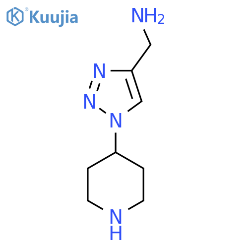 (1-(Piperidin-4-yl)-1H-1,2,3-triazol-4-yl)methanamine structure