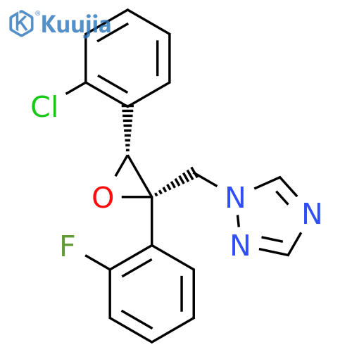 rac-1-{[(2R,3S)-3-(2-chlorophenyl)-2-(2-fluorophenyl)oxiran-2-yl]methyl}-1H-1,2,4-triazole structure