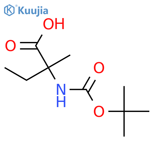 Boc-a-Me-D-Gly(Ethyl)-OH structure
