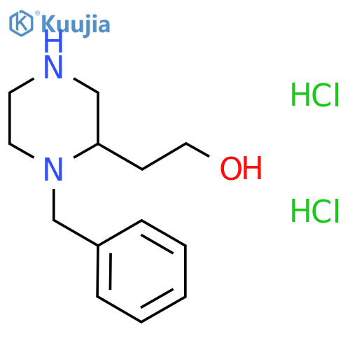 2-(1-Benzyl-2-piperazinyl)ethanol dihydrochloride structure