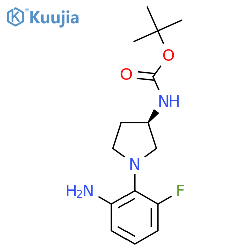 (R)-Tert-Butyl 1-(2-amino-6-fluorophenyl)pyrrolidin-3-ylcarbamate structure