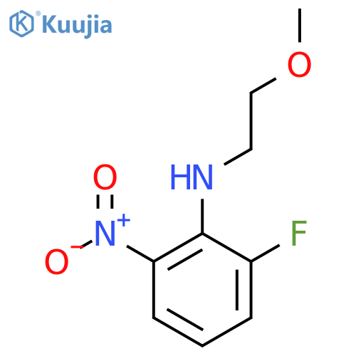 2-Fluoro-N-(2-methoxyethyl)-6-nitroaniline structure