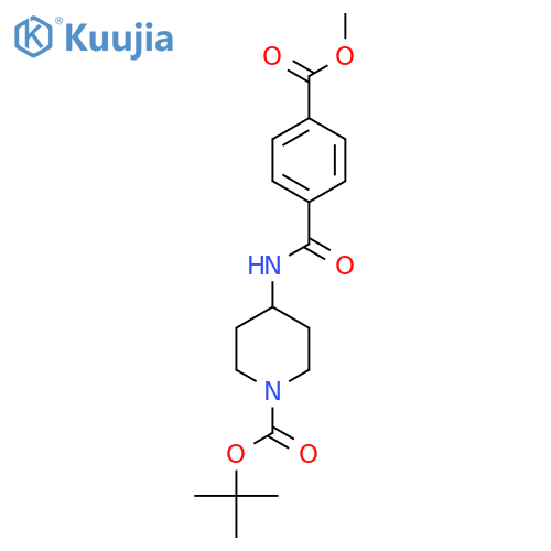 Tert-Butyl 4-[4-(methoxycarbonyl)benzamido]piperidine-1-carboxylate structure
