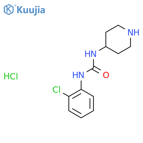 1-(2-Chlorophenyl)-3-(piperidin-4-yl)urea hydrochloride structure