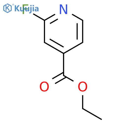 2-fluoro-4-Pyridinecarboxylic acid ethyl ester structure