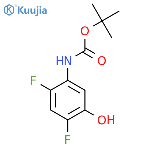 tert-butyl N-(2,4-difluoro-5-hydroxyphenyl)carbamate structure