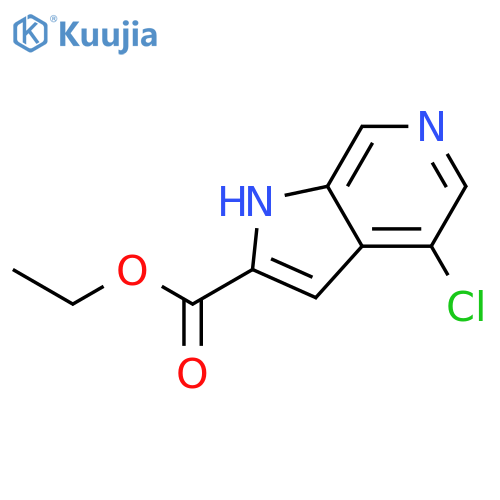 ethyl 4-chloro-1H-pyrrolo[2,3-c]pyridine-2-carboxylate structure