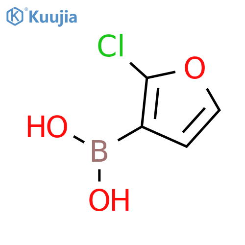 (2-Chlorofuran-3-yl)boronic acid structure