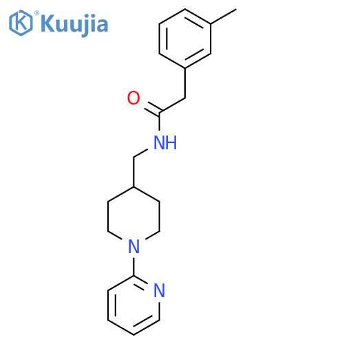 2-(3-methylphenyl)-N-{1-(pyridin-2-yl)piperidin-4-ylmethyl}acetamide structure
