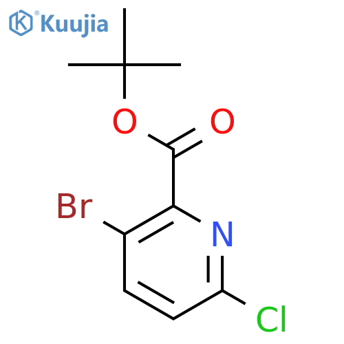 tert-butyl 3-bromo-6-chloropyridine-2-carboxylate structure