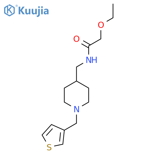 2-ethoxy-N-({1-(thiophen-3-yl)methylpiperidin-4-yl}methyl)acetamide structure