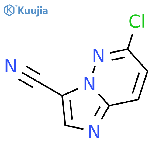6-Chloroimidazo[1,2-b]pyridazine-3-carbonitrile structure