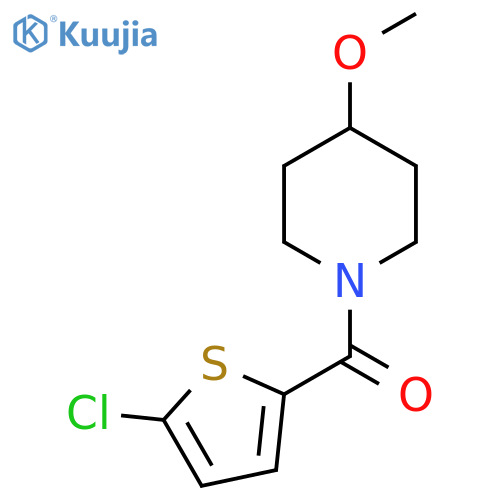 (5-chlorothiophen-2-yl)(4-methoxypiperidin-1-yl)methanone structure