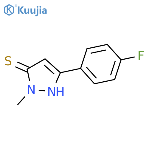 3-(4-fluorophenyl)-1-methyl-1H-pyrazole-5-thiol structure