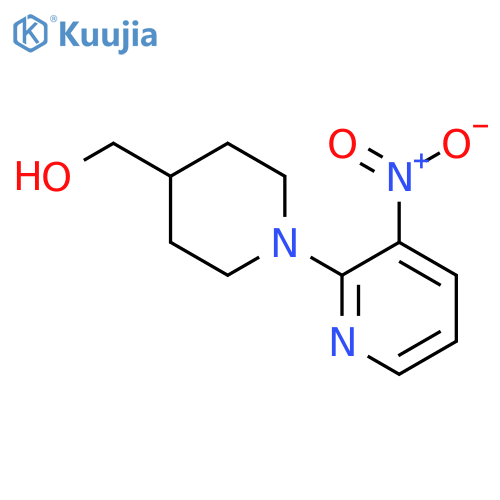 1-(3-Nitropyridin-2-yl)piperidin-4-ylmethanol structure