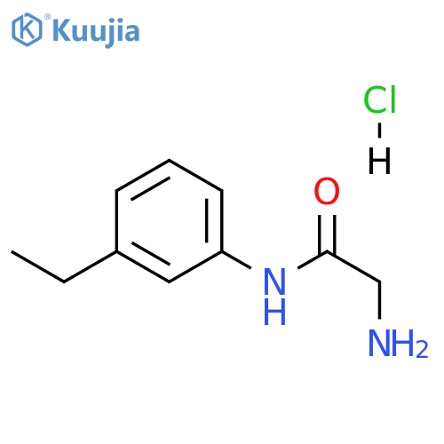 2-amino-N-(3-ethylphenyl)acetamide hydrochloride structure
