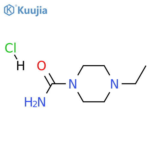 4-ethylpiperazine-1-carboxamide;hydrochloride structure