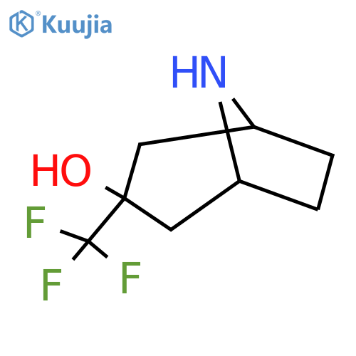 3-(trifluoromethyl)-8-azabicyclo3.2.1octan-3-ol structure