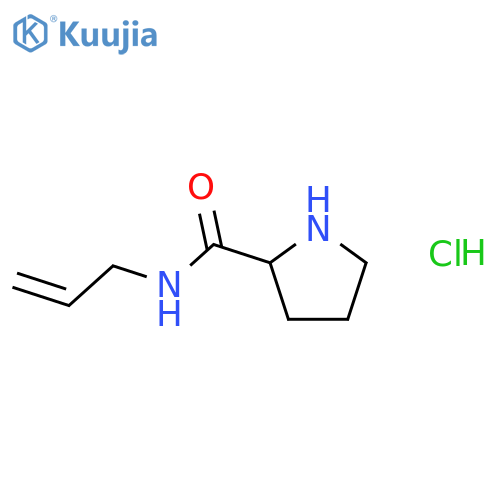 N-Allyl-2-pyrrolidinecarboxamide hydrochloride structure