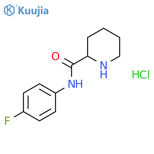 N-(4-Fluorophenyl)-2-piperidinecarboxamidehydrochloride structure