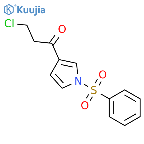 3-(3-Chloro-1-oxoprop-1-yl)-1-(phenylsulphonyl)pyrrolidine structure