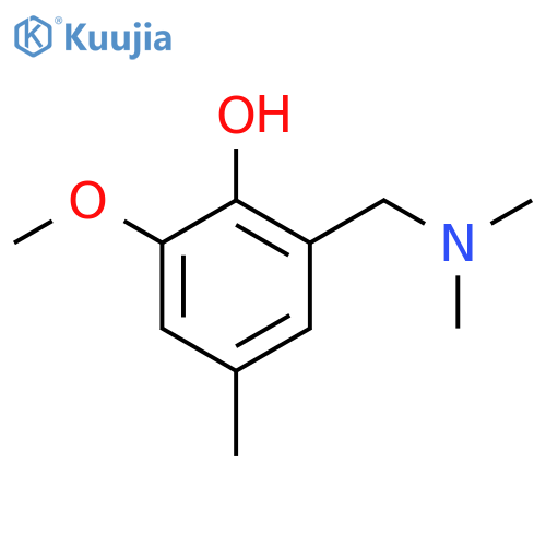 2-(Dimethylamino)methyl-6-methoxy-4-methylbenzenol structure