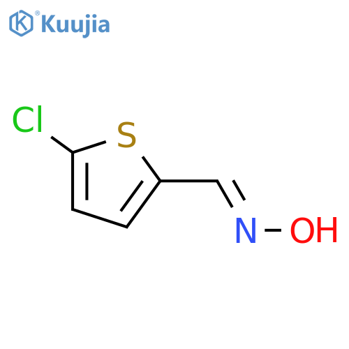N-(5-chlorothiophen-2-yl)methylidenehydroxylamine structure