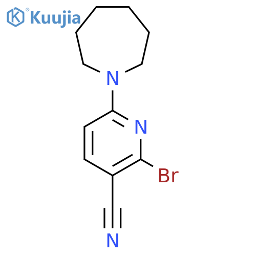 6-(Azepan-1-yl)-2-bromopyridine-3-carbonitrile structure