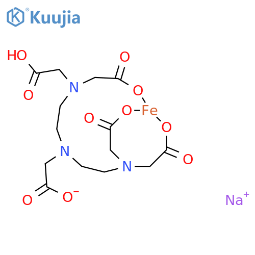 Sodium hydrogen ferric DTPA structure