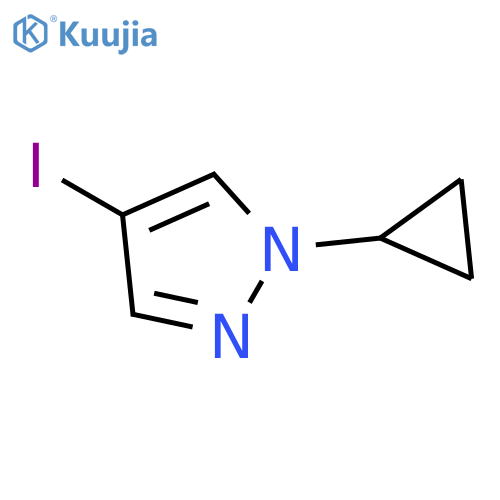 1-Cyclopropyl-4-iodo-1H-pyrazole structure