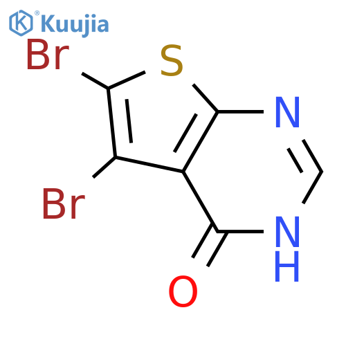 5,6-Dibromothieno[2,3-d]pyrimidin-4(3H)-one structure