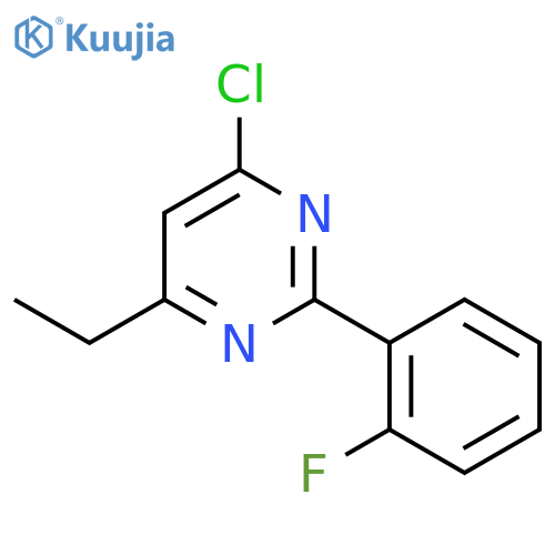 4-Chloro-6-ethyl-2-(2-fluorophenyl)pyrimidine structure