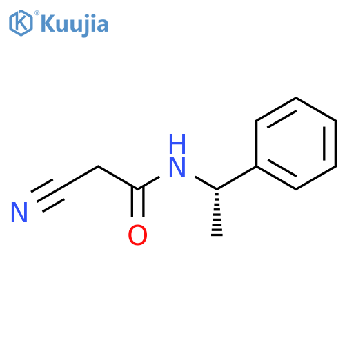 2-cyano-N-((S)-1-phenylethyl)acetamide structure