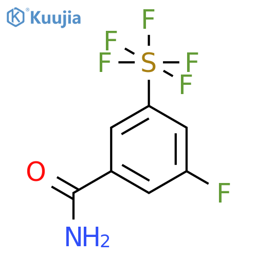3-Fluoro-5-(pentafluorosulfur)benzamide structure