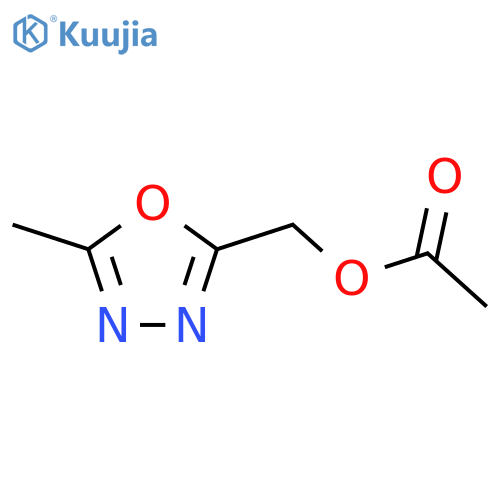 (5-Methyl-1,3,4-oxadiazol-2-yl)methyl acetate structure