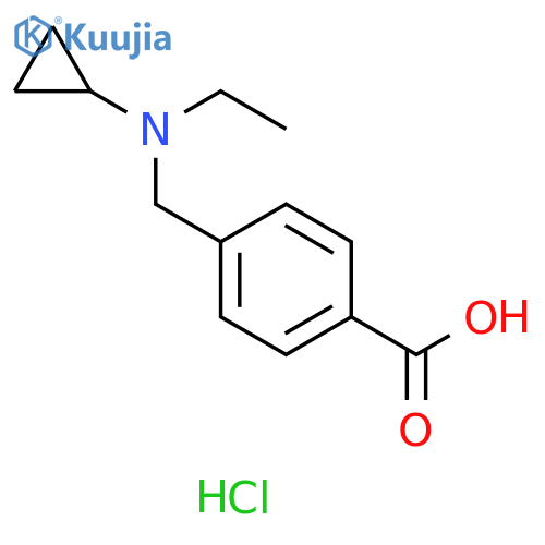 4-{Cyclopropyl(ethyl)aminomethyl}benzoic Acid Hydrochloride structure