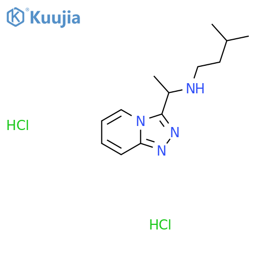 (3-Methylbutyl)(1-{[1,2,4]triazolo[4,3-a]pyridin-3-yl}ethyl)amine dihydrochloride structure