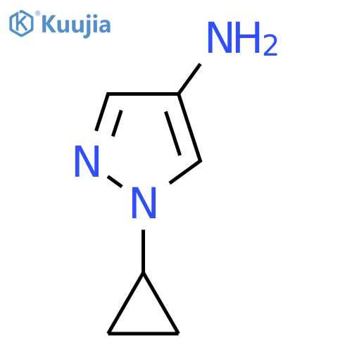 1-cyclopropyl-1H-pyrazol-4-amine structure