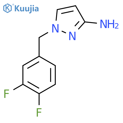 1-[(3,4-Difluorophenyl)methyl]-1H-pyrazol-3-amine structure