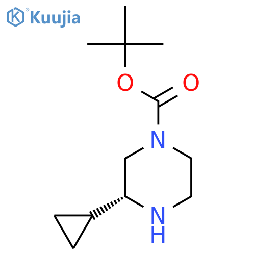 1-Boc-(R)-3-cyclopropylpiperazine structure