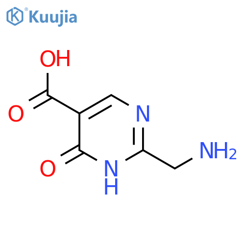 2-(Aminomethyl)-4-hydroxypyrimidine-5-carboxylic acid structure