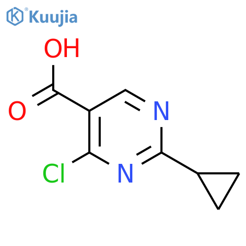 4-Chloro-2-cyclopropylpyrimidine-5-carboxylic acid structure