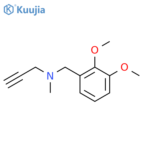 (2,3-dimethoxyphenyl)methyl(methyl)(prop-2-yn-1-yl)amine structure