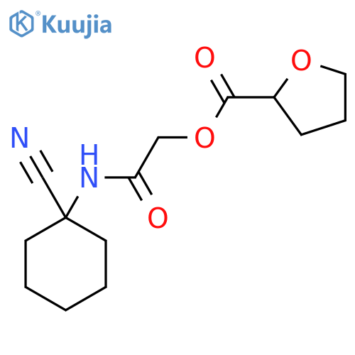 (1-cyanocyclohexyl)carbamoylmethyl oxolane-2-carboxylate structure